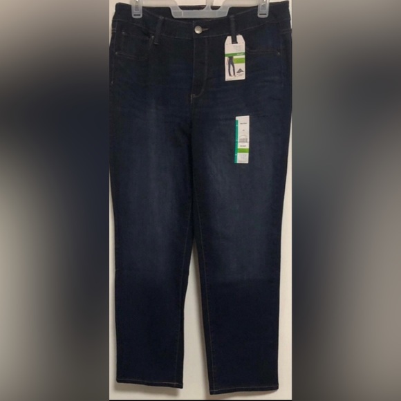 women’s mid rise straight stretch core denim jeans. Size 16 - Picture 1 of 3